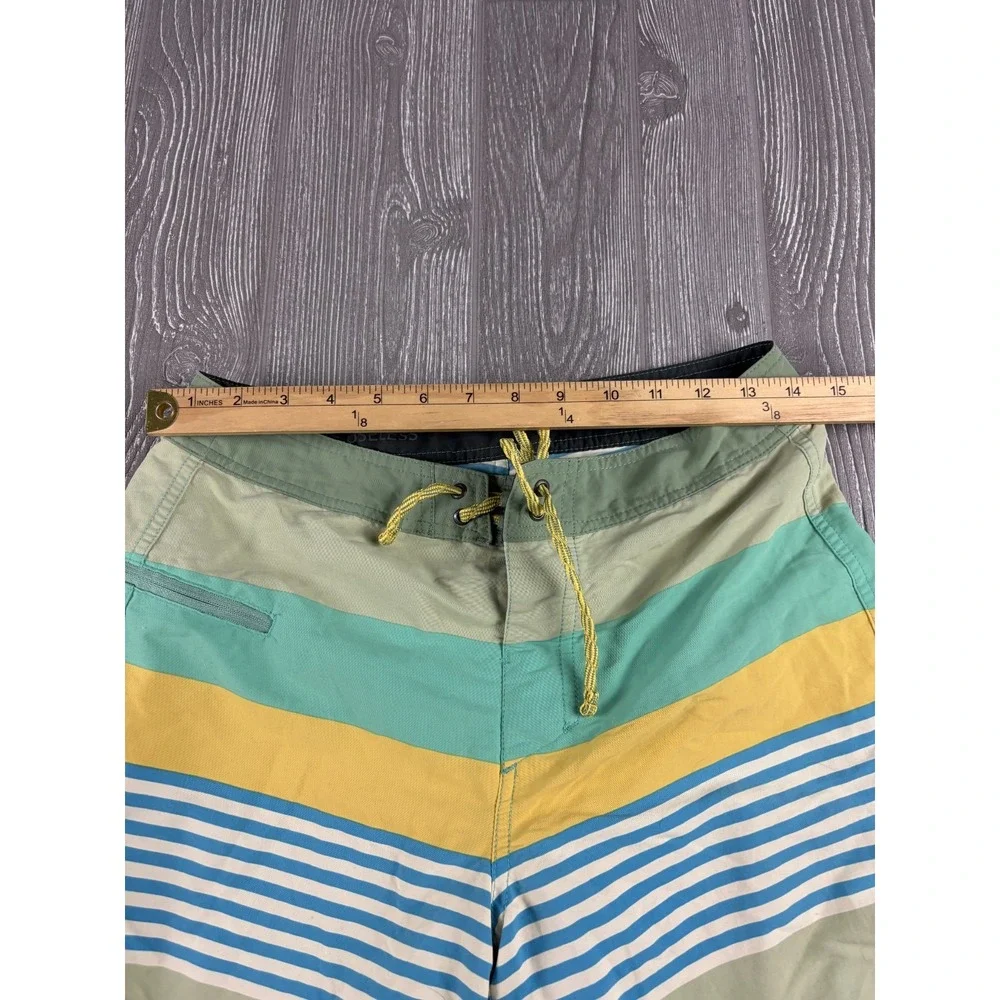 Patagonia Mens Board Shorts Swim Trunks Size 29 Striped Inseam 8